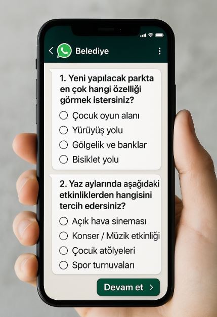 Belediye anketi örneği