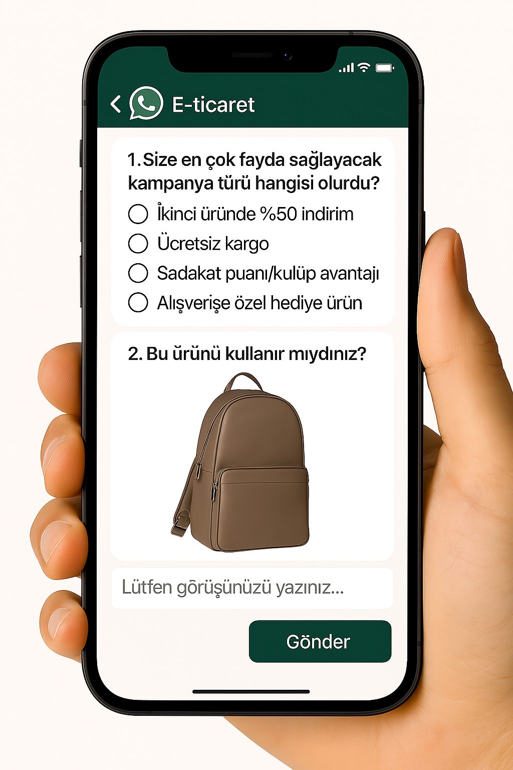 Belediye anketi örneği