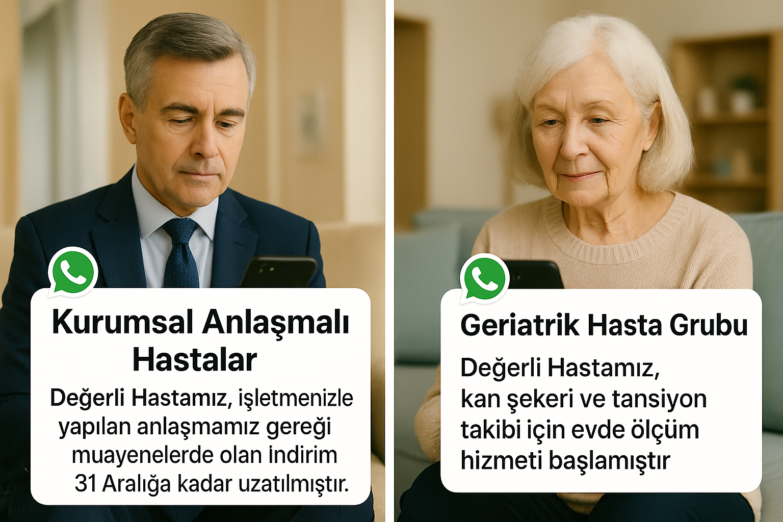 Hasta Grupları Özel Mesajlar